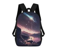 sinyumoney Mochilas Infantiles Impresas En 3D 17inch Anime Galaxy Sunset Bolsas Para Libros Para Niños Y Niñas Mochila Escolar Con Bolsillos Grandes Para Niños