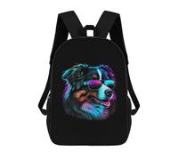 sinyumoney Mochilas Infantiles Impresas En 3D 17inch Australian Shepherd Bolsas Para Libros Para Niños Y Niñas Mochila Escolar Con Bolsillos Grandes Para Niños