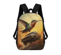 sinyumoney Mochilas Infantiles Impresas En 3D 17inch Bird in Flight Dynamics Bolsas Para Libros Para Niños Y Niñas Mochila Escolar Con Bolsillos Grandes Para Niños