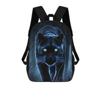 sinyumoney Mochilas Infantiles Impresas En 3D 17inch Black Tiger Bolsas Para Libros Para Niños Y Niñas Mochila Escolar Con Bolsillos Grandes Para Niños