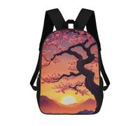 sinyumoney Mochilas Infantiles Impresas En 3D 17inch Cherry Blossom Japanese Bolsas Para Libros Para Niños Y Niñas Mochila Escolar Con Bolsillos Grandes Para Niños