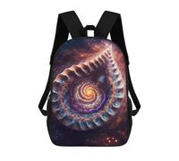 sinyumoney Mochilas Infantiles Impresas En 3D 17inch Cosmic Shell Bolsas Para Libros Para Niños Y Niñas Mochila Escolar Con Bolsillos Grandes Para Niños