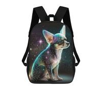 sinyumoney Mochilas Infantiles Impresas En 3D 17inch Cute Chihuahua Dog Bolsas Para Libros Para Niños Y Niñas Mochila Escolar Con Bolsillos Grandes Para Niños