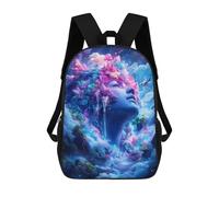 sinyumoney Mochilas Infantiles Impresas En 3D 17inch Dreamy Cloud Woman Bolsas Para Libros Para Niños Y Niñas Mochila Escolar Con Bolsillos Grandes Para Niños