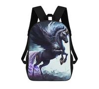 sinyumoney Mochilas Infantiles Impresas En 3D 17inch Evil Unicorn Magic Bolsas Para Libros Para Niños Y Niñas Mochila Escolar Con Bolsillos Grandes Para Niños