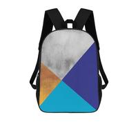 sinyumoney Mochilas Infantiles Impresas En 3D 17inch Geometric Art B Bolsas Para Libros Para Niños Y Niñas Mochila Escolar Con Bolsillos Grandes Para Niños