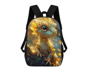 sinyumoney Mochilas Infantiles Impresas En 3D 17inch Golden Yellow Baby Dragon Bolsas Para Libros Para Niños Y Niñas Mochila Escolar Con Bolsillos Grandes Para Niños