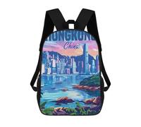 sinyumoney Mochilas Infantiles Impresas En 3D 17inch Hong Kong China Bolsas Para Libros Para Niños Y Niñas Mochila Escolar Con Bolsillos Grandes Para Niños