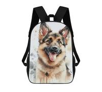 sinyumoney Mochilas Infantiles Impresas En 3D 17inch Husky Watercolor Bolsas Para Libros Para Niños Y Niñas Mochila Escolar Con Bolsillos Grandes Para Niños