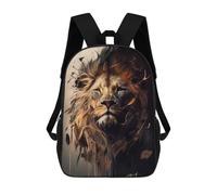 sinyumoney Mochilas Infantiles Impresas En 3D 17inch Lion Abstract Bolsas Para Libros Para Niños Y Niñas Mochila Escolar Con Bolsillos Grandes Para Niños