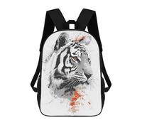sinyumoney Mochilas Infantiles Impresas En 3D 17inch Majestic Tiger Portrait in Monochrome Style Bolsas Para Libros Para Niños Y Niñas Mochila Escolar Con Bolsillos Grandes Para Niños