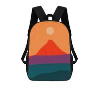 sinyumoney Mochilas Infantiles Impresas En 3D 17inch Watercolor Landscape 10 Bolsas Para Libros Para Niños Y Niñas Mochila Escolar Con Bolsillos Grandes Para Niños