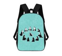 sinyumoney Mochilas Infantiles Impresas En 3D 17inch Whale War Bolsas Para Libros Para Niños Y Niñas Mochila Escolar Con Bolsillos Grandes Para Niños