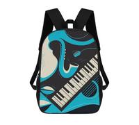 sinyumoney Mochilas Infantiles Impresas En 3D Abstract Jazz Music Mochila Escolar Infantil Linda Mochila Informal Para Exteriores Para Niños Estudiantes De Secundaria 17inch