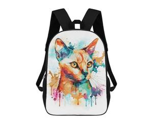 sinyumoney Mochilas Infantiles Impresas En 3D Abstract Siamese Cat Art Mochilas Mochilas De Moda Casual Mochila De Día Bonitas Bolsas De Viaje Mochila Casual Para Exteriores Para Niño Y Niña