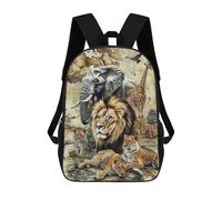 sinyumoney Mochilas Infantiles Impresas En 3D African Safari Animals Map Mochilas Mochilas De Moda Casual Mochila De Día Bonitas Bolsas De Viaje Mochila Casual Para Exteriores Para Niño Y Niña