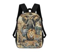 sinyumoney Mochilas Infantiles Impresas En 3D African Safari Animals Mochilas Mochilas De Moda Casual Mochila De Día Bonitas Bolsas De Viaje Mochila Casual Para Exteriores Para Niño Y Niña