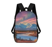 sinyumoney Mochilas Infantiles Impresas En 3D Alaska's Winter Wonderland Mochilas Mochilas De Moda Casual Mochila De Día Bonitas Bolsas De Viaje Mochila Casual Para Exteriores Para Niño Y Niña