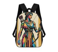 sinyumoney Mochilas Infantiles Impresas En 3D Artemis Goddess of Nature Mochila Escolar Infantil Linda Mochila Informal Para Exteriores Para Niños Estudiantes De Secundaria 17inch