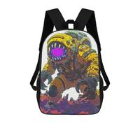 sinyumoney Mochilas Infantiles Impresas En 3D Astronaut Alien Mochilas Mochilas De Moda Casual Mochila De Día Bonitas Bolsas De Viaje Mochila Casual Para Exteriores Para Niño Y Niña