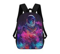 sinyumoney Mochilas Infantiles Impresas En 3D Astronaut in Space Garden Mochila Escolar Infantil Linda Mochila Informal Para Exteriores Para Niños Estudiantes De Secundaria 17inch