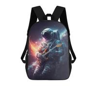 sinyumoney Mochilas Infantiles Impresas En 3D Astronaut Playing Guitar in Space Mochilas Escolares Para Niños Y Niñas Mochilas De Viaje Bolsas Para Libros Para La Escuela O Viajes 17inch