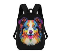 sinyumoney Mochilas Infantiles Impresas En 3D Australian Shepherd Dog Mochila Escolar Infantil Linda Mochila Informal Para Exteriores Para Niños Estudiantes De Secundaria 17inch