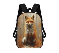sinyumoney Mochilas Infantiles Impresas En 3D Autumn Fox Portrait-3 Mochilas Mochilas De Moda Casual Mochila De Día Bonitas Bolsas De Viaje Mochila Casual Para Exteriores Para Niño Y Niña