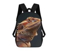 sinyumoney Mochilas Infantiles Impresas En 3D Bearded Dragon Mochila Escolar Infantil Linda Mochila Informal Para Exteriores Para Niños Estudiantes De Secundaria 17inch