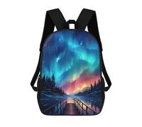sinyumoney Mochilas Infantiles Impresas En 3D Beautiful Sky by The Lake Mochilas Para Libros Para Niños Y Niñas Mochila Escolar Infantil Con Bolsillos Grandes Para Niños 17inch