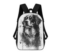 sinyumoney Mochilas Infantiles Impresas En 3D Bernese Mountain Dog Ink Mochila Escolar Infantil Linda Mochila Informal Para Exteriores Para Niños Estudiantes De Secundaria 17inch