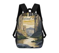 sinyumoney Mochilas Infantiles Impresas En 3D Big Bend National Park Mochilas Para Libros Para Niños Y Niñas Mochila Escolar Infantil Con Bolsillos Grandes Para Niños 17inch