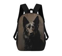 sinyumoney Mochilas Infantiles Impresas En 3D Black German Shepherd Portrait Mochilas Mochilas De Moda Casual Mochila De Día Bonitas Bolsas De Viaje Mochila Casual Para Exteriores Para Niño Y Niña