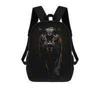 sinyumoney Mochilas Infantiles Impresas En 3D Black Panther Gold Dark Mochila Escolar Infantil Linda Mochila Informal Para Exteriores Para Niños Estudiantes De Secundaria 17inch