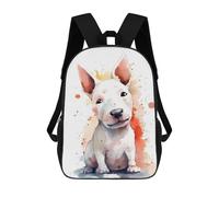 sinyumoney Mochilas Infantiles Impresas En 3D Bull Terrier Dog Mochilas Para Libros Para Niños Y Niñas Mochila Escolar Infantil Con Bolsillos Grandes Para Niños 17inch