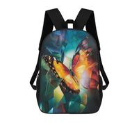 sinyumoney Mochilas Infantiles Impresas En 3D Butterfly Abstract Art Mochila Escolar Infantil Linda Mochila Informal Para Exteriores Para Niños Estudiantes De Secundaria 17inch