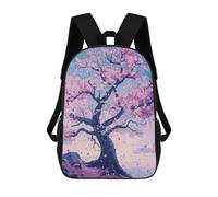 sinyumoney Mochilas Infantiles Impresas En 3D Cherry Blossom Japanese Mochila Escolar Infantil Linda Mochila Informal Para Exteriores Para Niños Estudiantes De Secundaria 17inch