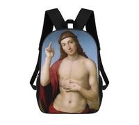 sinyumoney Mochilas Infantiles Impresas En 3D Christ Blessing by Raphael Mochila Escolar Infantil Linda Mochila Informal Para Exteriores Para Niños Estudiantes De Secundaria 17inch