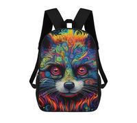 sinyumoney Mochilas Infantiles Impresas En 3D Colorful Abstract Cat Art-24 Mochilas Escolares Para Niños Y Niñas Mochilas De Viaje Bolsas Para Libros Para La Escuela O Viajes 17inch