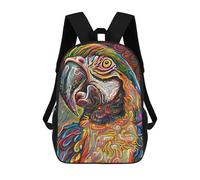 sinyumoney Mochilas Infantiles Impresas En 3D Colorful Abstract Tiger Portrait -1 Mochilas Escolares Para Niños Y Niñas Mochilas De Viaje Bolsas Para Libros Para La Escuela O Viajes 17inch