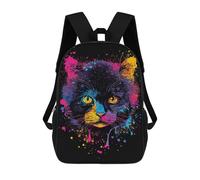 sinyumoney Mochilas Infantiles Impresas En 3D Colorful Cat Art Print-6 Mochilas Mochilas De Moda Casual Mochila De Día Bonitas Bolsas De Viaje Mochila Casual Para Exteriores Para Niño Y Niña