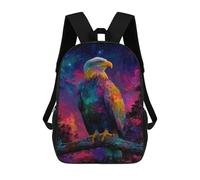 sinyumoney Mochilas Infantiles Impresas En 3D Colorful Eagle Fantasy Art Print Mochilas Mochilas De Moda Casual Mochila De Día Bonitas Bolsas De Viaje Mochila Casual Para Exteriores Para Niño Y Niña