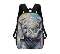 sinyumoney Mochilas Infantiles Impresas En 3D Colorful Elephant Painting Mochila Escolar Infantil Linda Mochila Informal Para Exteriores Para Niños Estudiantes De Secundaria 17inch