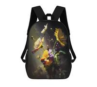 sinyumoney Mochilas Infantiles Impresas En 3D Colorful Flowers Floral Mochilas Para Libros Para Niños Y Niñas Mochila Escolar Infantil Con Bolsillos Grandes Para Niños 17inch