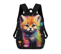 sinyumoney Mochilas Infantiles Impresas En 3D Colorful Kitten Painting-13 Mochilas Mochilas De Moda Casual Mochila De Día Bonitas Bolsas De Viaje Mochila Casual Para Exteriores Para Niño Y Niña