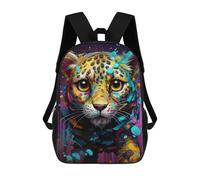 sinyumoney Mochilas Infantiles Impresas En 3D Colorful Leopard Art Print-5 Mochilas Mochilas De Moda Casual Mochila De Día Bonitas Bolsas De Viaje Mochila Casual Para Exteriores Para Niño Y Niña