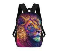 sinyumoney Mochilas Infantiles Impresas En 3D Colorful Lion Portrait -37 Mochilas Escolares Para Niños Y Niñas Mochilas De Viaje Bolsas Para Libros Para La Escuela O Viajes 17inch