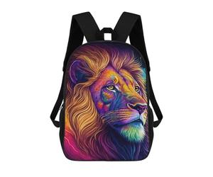 sinyumoney Mochilas Infantiles Impresas En 3D Colorful Lion Portrait -37 Mochilas Escolares Para Niños Y Niñas Mochilas De Viaje Bolsas Para Libros Para La Escuela O Viajes 17inch