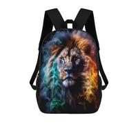 sinyumoney Mochilas Infantiles Impresas En 3D Colorful Lion Portrait -4 Mochila Escolar Infantil Linda Mochila Informal Para Exteriores Para Niños Estudiantes De Secundaria 17inch