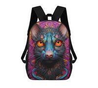 sinyumoney Mochilas Infantiles Impresas En 3D Colorful Mouse Portrait Mochilas Escolares Para Niños Y Niñas Mochilas De Viaje Bolsas Para Libros Para La Escuela O Viajes 17inch